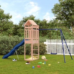 vidaXL Parque infantil de exterior madera maciza Douglas