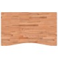 vidaXL Tablero de escritorio madera maciza de haya 100x(55-60)x4 cm vidaXL Tablero de escritorio madera maciza de haya 100x(55-60)x4 cm