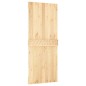 vidaXL Puerta corredera con herrajes madera maciza de pino 85x210 cm vidaXL Puerta corredera con herrajes madera maciza de pino 85x210 cm