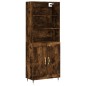 vidaXL Aparador alto madera contrachapada roble ahumado 69,5x34x180 cm vidaXL Aparador alto madera contrachapada roble ahumado 69,5x34x180 cm