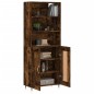 vidaXL Aparador alto madera contrachapada roble ahumado 69,5x34x180 cm vidaXL Aparador alto madera contrachapada roble ahumado 69,5x34x180 cm