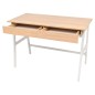vidaXL Escritorio 110x55x75 cm color roble y blanco vidaXL Escritorio 110x55x75 cm color roble y blanco