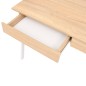 vidaXL Escritorio 110x55x75 cm color roble y blanco vidaXL Escritorio 110x55x75 cm color roble y blanco
