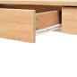 vidaXL Escritorio 110x55x75 cm color roble y blanco vidaXL Escritorio 110x55x75 cm color roble y blanco