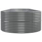 vidaXL Jardinera arriate acero recubrimiento polvo gris 584x140x68 cm vidaXL Jardinera arriate acero recubrimiento polvo gris 584x140x68 cm
