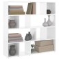 vidaXL Estantería/divisor de espacios blanco brillo 105x24x102 cm vidaXL Estantería/divisor de espacios blanco brillo 105x24x102 cm