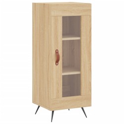 vidaXL Aparador madera contrachapada color roble Sonoma 34,5x34x90 cm