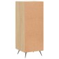 vidaXL Aparador madera contrachapada color roble Sonoma 34,5x34x90 cm
