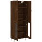 vidaXL Aparador alto madera contrachapada marrón roble 69,5x34x180 cm vidaXL Aparador alto madera contrachapada marrón roble 69,5x34x180 cm