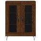 vidaXL Aparador alto madera contrachapada marrón roble 69,5x34x180 cm vidaXL Aparador alto madera contrachapada marrón roble 69,5x34x180 cm