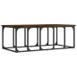 vidaXL Mesa de centro madera ingeniería roble ahumado 100x50x35,5 cm