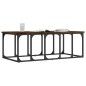vidaXL Mesa de centro madera ingeniería roble ahumado 100x50x35,5 cm