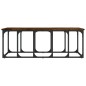 vidaXL Mesa de centro madera ingeniería roble ahumado 100x50x35,5 cm