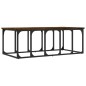 vidaXL Mesa de centro madera ingeniería roble ahumado 100x50x35,5 cm