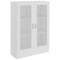vidaXL Vitrina de madera contrachapada blanco 82,5x30,5x115 cm vidaXL Vitrina de madera contrachapada blanco 82,5x30,5x115 cm