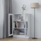 vidaXL Vitrina de madera contrachapada blanco 82,5x30,5x115 cm vidaXL Vitrina de madera contrachapada blanco 82,5x30,5x115 cm