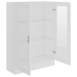 vidaXL Vitrina de madera contrachapada blanco 82,5x30,5x115 cm vidaXL Vitrina de madera contrachapada blanco 82,5x30,5x115 cm
