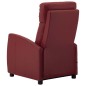 vidaXL Sillón de masaje eléctrico cuero sintético rojo tinto vidaXL Sillón de masaje eléctrico cuero sintético rojo tinto