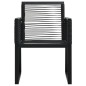 vidaXL Juego de comedor para jardín 5 piezas ratán PVC negro vidaXL Juego de comedor para jardín 5 piezas ratán PVC negro