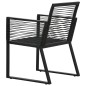 vidaXL Juego de comedor para jardín 5 piezas ratán PVC negro vidaXL Juego de comedor para jardín 5 piezas ratán PVC negro