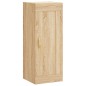 vidaXL Aparador de madera contrachapada roble Sonoma 34,5x34x180 cm vidaXL Aparador de madera contrachapada roble Sonoma 34,5x34x180 cm
