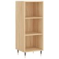 vidaXL Aparador de madera contrachapada roble Sonoma 34,5x34x180 cm vidaXL Aparador de madera contrachapada roble Sonoma 34,5x34x180 cm