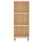 vidaXL Aparador de madera contrachapada roble Sonoma 34,5x34x180 cm vidaXL Aparador de madera contrachapada roble Sonoma 34,5x34x180 cm