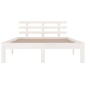 vidaXL Estructura de cama madera maciza blanco 120x200 cm vidaXL Estructura de cama madera maciza blanco 120x200 cm