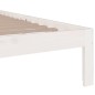 vidaXL Estructura de cama madera maciza blanco 120x200 cm vidaXL Estructura de cama madera maciza blanco 120x200 cm