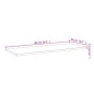 vidaXL Estantes pared 4 uds madera ingeniería gris Sonoma 80x30x1,5 cm
