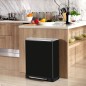 EKO Cubo de pedal E-Cube 28+18 L negro mate EKO Cubo de pedal E-Cube 28+18 L negro mate