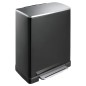 EKO Cubo de pedal E-Cube 28+18 L negro mate EKO Cubo de pedal E-Cube 28+18 L negro mate
