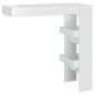 vidaXL Mesa de bar de pared madera contrachapada blanco 102x45x103,5cm vidaXL Mesa de bar de pared madera contrachapada blanco 102x45x103,5cm