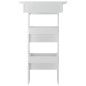 vidaXL Mesa de bar de pared madera contrachapada blanco 102x45x103,5cm vidaXL Mesa de bar de pared madera contrachapada blanco 102x45x103,5cm