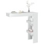 vidaXL Mesa de bar de pared madera contrachapada blanco 102x45x103,5cm vidaXL Mesa de bar de pared madera contrachapada blanco 102x45x103,5cm