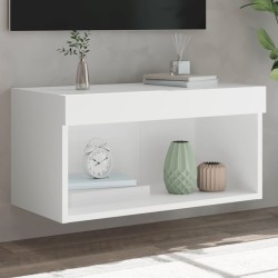 vidaXL Mueble para TV con luces LED blanco 60x30x30 cm