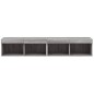 vidaXL Mueble de TV con luces LED gris Sonoma 80x30x30 cm