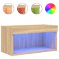 vidaXL Mueble para TV con luces LED roble Sonoma 60x30x30 cm vidaXL Mueble para TV con luces LED roble Sonoma 60x30x30 cm