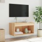 vidaXL Mueble para TV con luces LED roble Sonoma 60x30x30 cm vidaXL Mueble para TV con luces LED roble Sonoma 60x30x30 cm