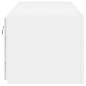 vidaXL Muebles de TV de pared con luces LED 2 uds blanco 60x35x31 cm