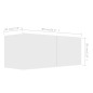 vidaXL Muebles de salón 4 piezas madera de ingeniería blanco vidaXL Muebles de salón 4 piezas madera de ingeniería blanco