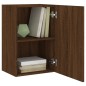 vidaXL Muebles de TV de pared 2 uds madera marrón roble 40,5x30x60 cm