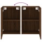 vidaXL Muebles de TV de pared 2 uds madera marrón roble 40,5x30x60 cm