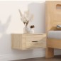 vidaXL Mesitas de noche de pared 2 uds color roble Sonoma 50x36x25 cm vidaXL Mesitas de noche de pared 2 uds color roble Sonoma 50x36x25 cm
