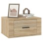 vidaXL Mesitas de noche de pared 2 uds color roble Sonoma 50x36x25 cm vidaXL Mesitas de noche de pared 2 uds color roble Sonoma 50x36x25 cm