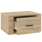 vidaXL Mesitas de noche de pared 2 uds color roble Sonoma 50x36x25 cm vidaXL Mesitas de noche de pared 2 uds color roble Sonoma 50x36x25 cm