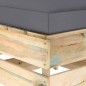 vidaXL Otomana seccional con cojín madera impregnada verde vidaXL Otomana seccional con cojín madera impregnada verde