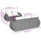 vidaXL Set de sofás de jardín 6 piezas y cojines ratán sintético negro vidaXL Set de sofás de jardín 6 piezas y cojines ratán sintético negro