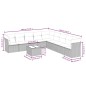 vidaXL Set de sofás de jardín 10 pzas cojines ratán sintético negro vidaXL Set de sofás de jardín 10 pzas cojines ratán sintético negro