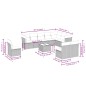 vidaXL Set de sofás de jardín 11pzas con cojines ratán sintético beige vidaXL Set de sofás de jardín 11pzas con cojines ratán sintético beige